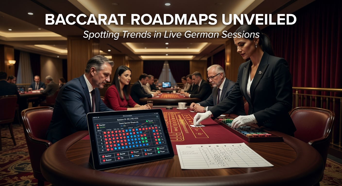 Detaillierte Ansicht einer Big Road mit markierten Streak-Trends in einer deutschen Live-Baccarat-Session